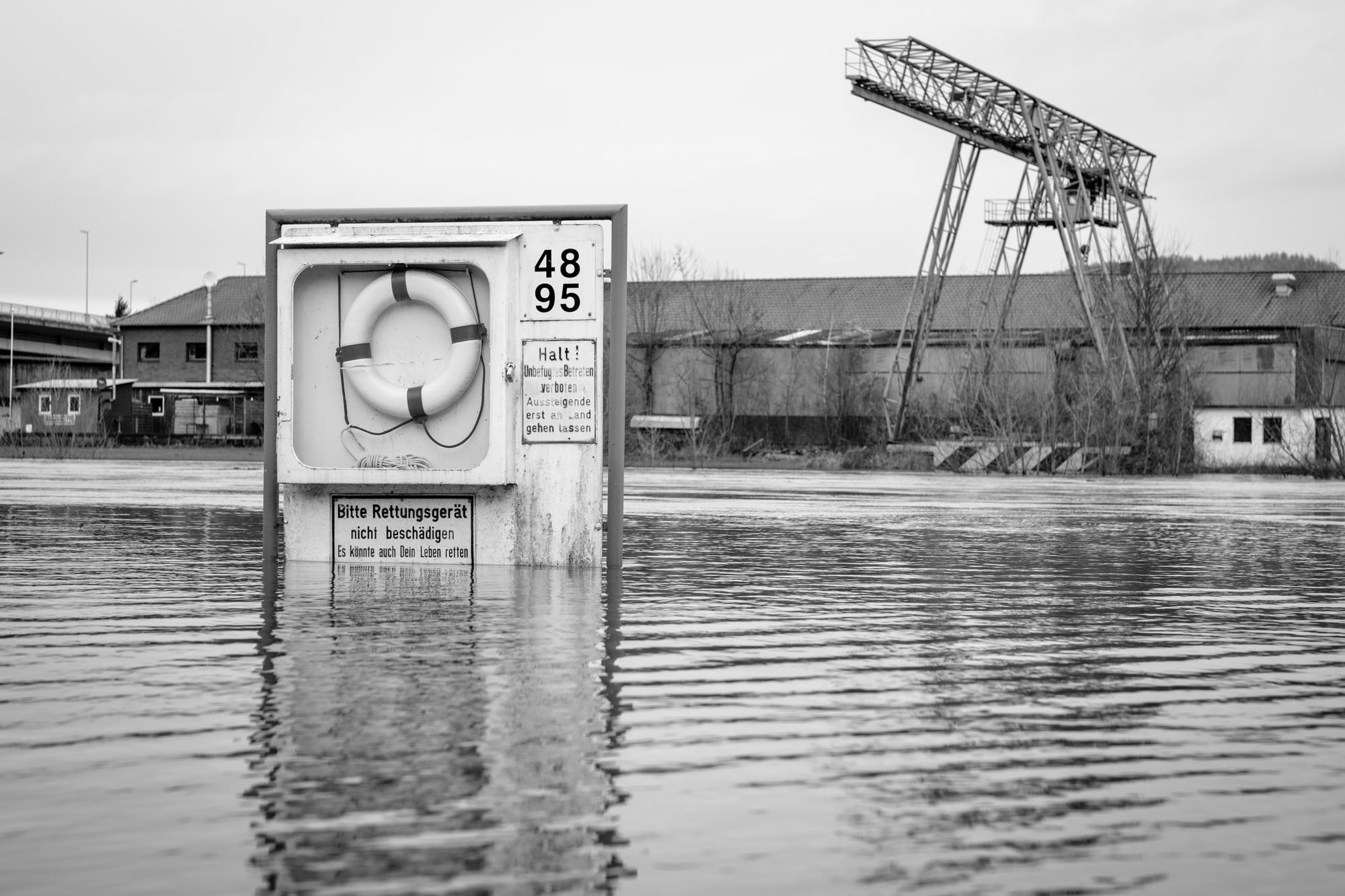 Hochwasser Weser Vlotho
