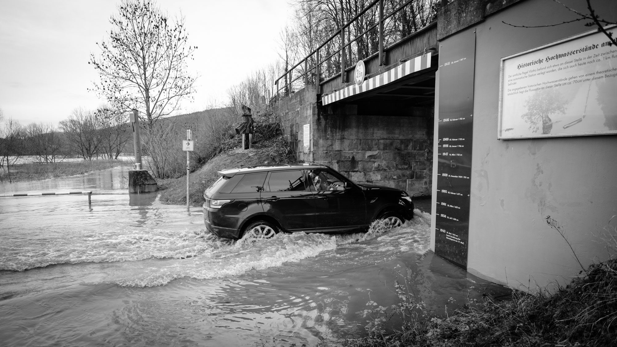 Hochwasser Weser Vlotho