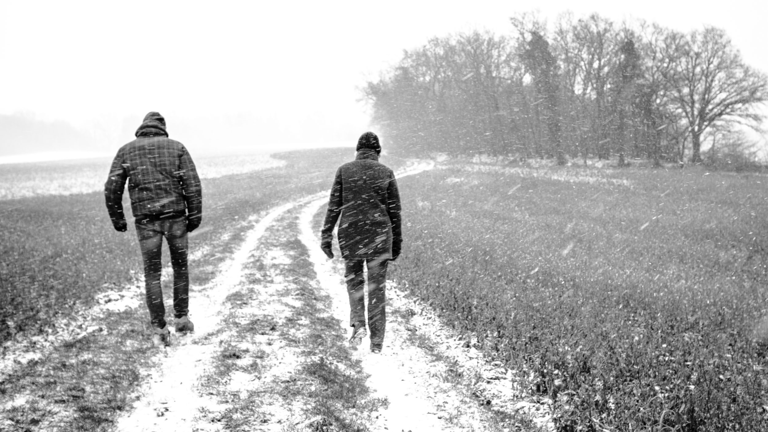 wandern im Schnee