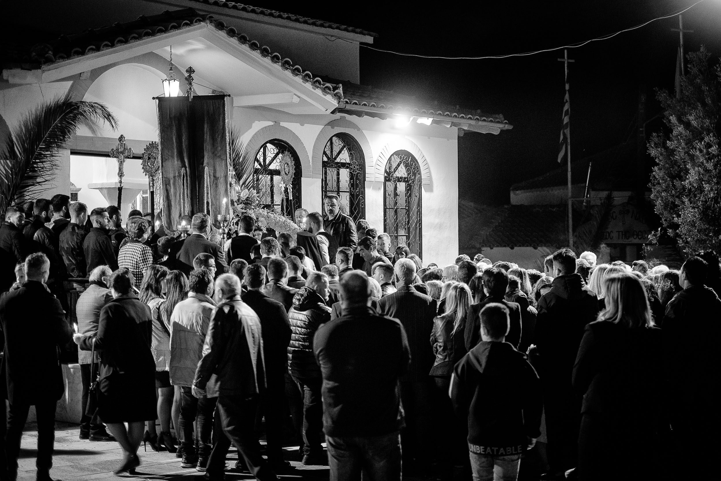 Karfreitag Prozession in Sartí,  Chalkidiki, Griechenland